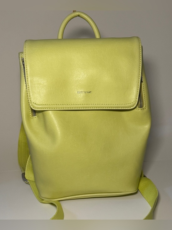 Matt & Nat Handbags - Matt & Nat Fabi Mini Backpack Martini Green Vegan